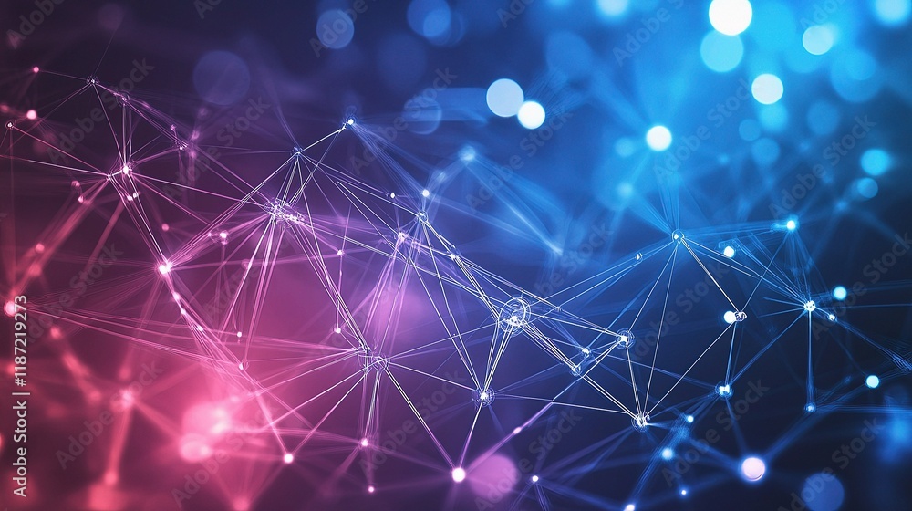 Aufkleber abstract technology background with vibrant light and dynamic lines