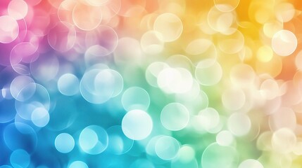 Vibrant Gradient Bokeh Background with Digital Network Design