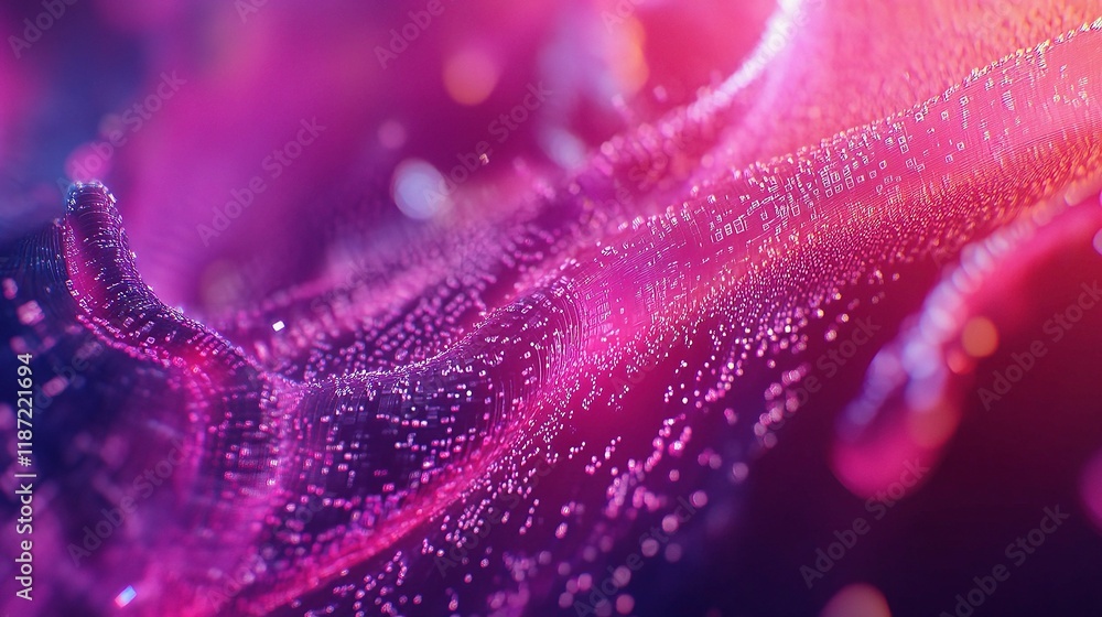 Poster abstract digital technology background with colorful lines and patterns