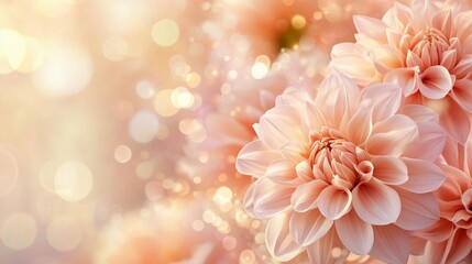 Soft golden bokeh lights blending smoothly into vivid floral tones, evoking warmth and serenity, book illustration style