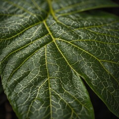 Fototapeta premium Leaf with Insect Tracks