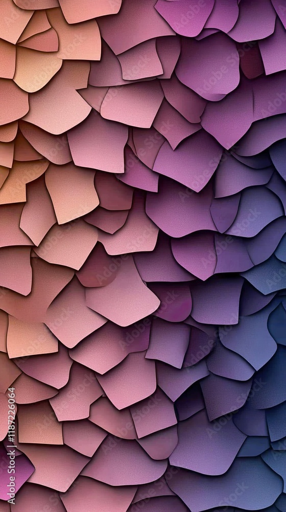Poster A colorful holographic silver foil texture with small triangles forms a captivating geometric pattern for digital use