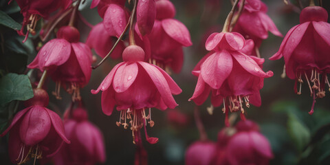 Fototapeta premium fuchsia, flowers 