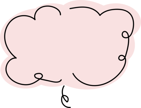 Speech bubble, round and simple