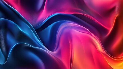 Obraz premium Abstract Modern High-Tech Design with Vibrant Digital Waves