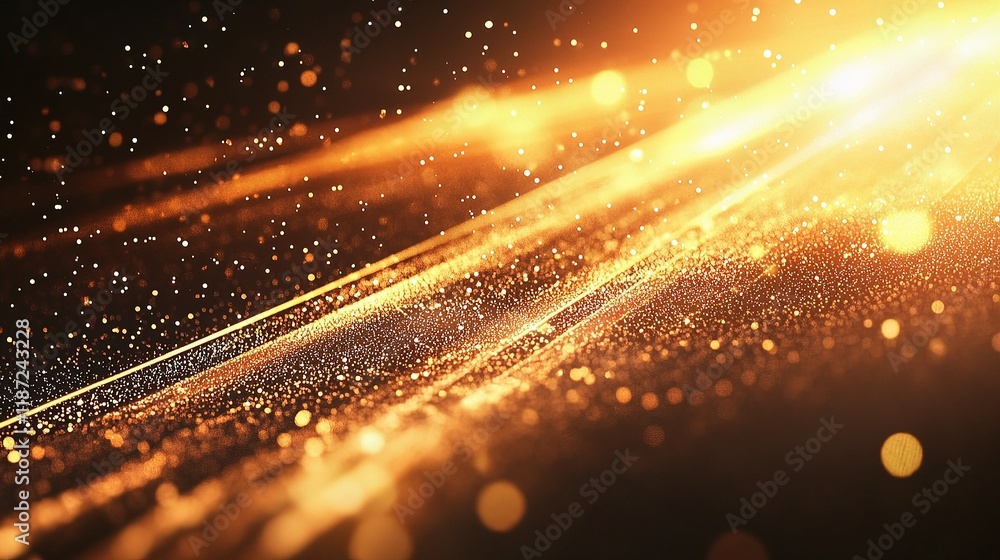 Poster abstract glowing lines concept with innovation and dynamic movement