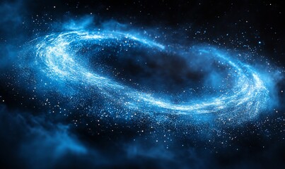 Cosmic ring of light in nebula