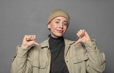 feeling proud, arrogant and confident, looking satisfied and successful, pointing to self