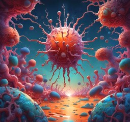 Illustration of bacteria.