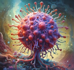 Illustration of bacteria.