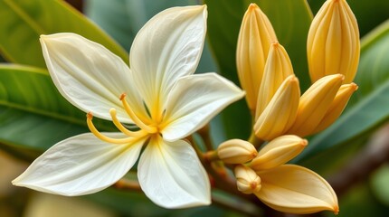 Fototapeta premium close up of white flower background