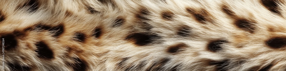 Aufkleber close-up view of leopard fur with distinctive spotted pattern and texture