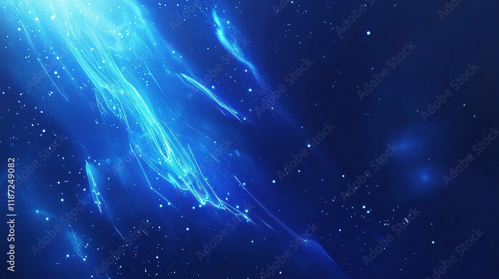 Aufkleber abstract blue technology design with dynamic lines and scale effects