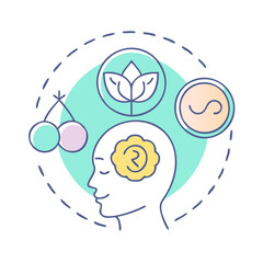 mindfulness symbol vector icon, mindfulness symbol vector illustration - simple illustration of mindfulness symbol, perfect for logos,and mindfulness symbol -themed designs.