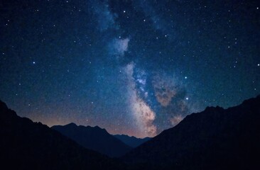 Fototapeta premium Night sky with stars in the galaxy