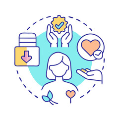 self care vector icon, self care vector illustration - simple illustration of self care, perfect for logos,and self care -themed designs.