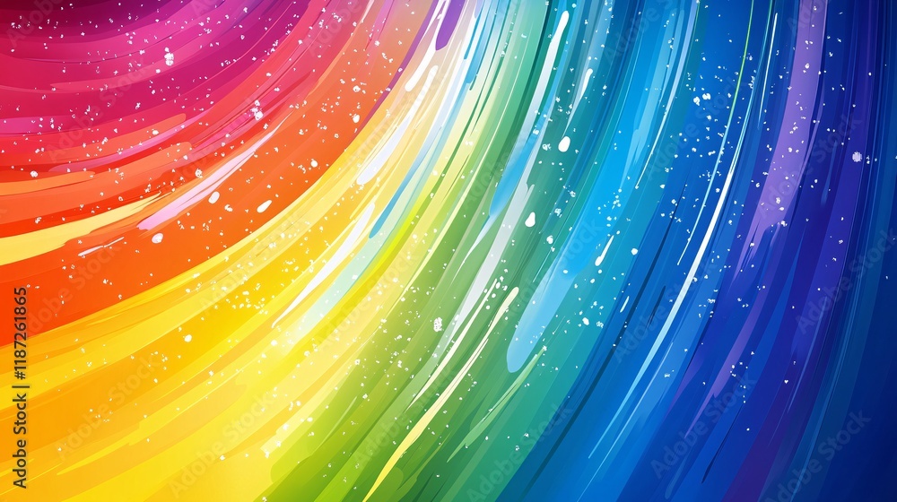 Poster vibrant swirl of colors creates a mesmerizing abstract background design