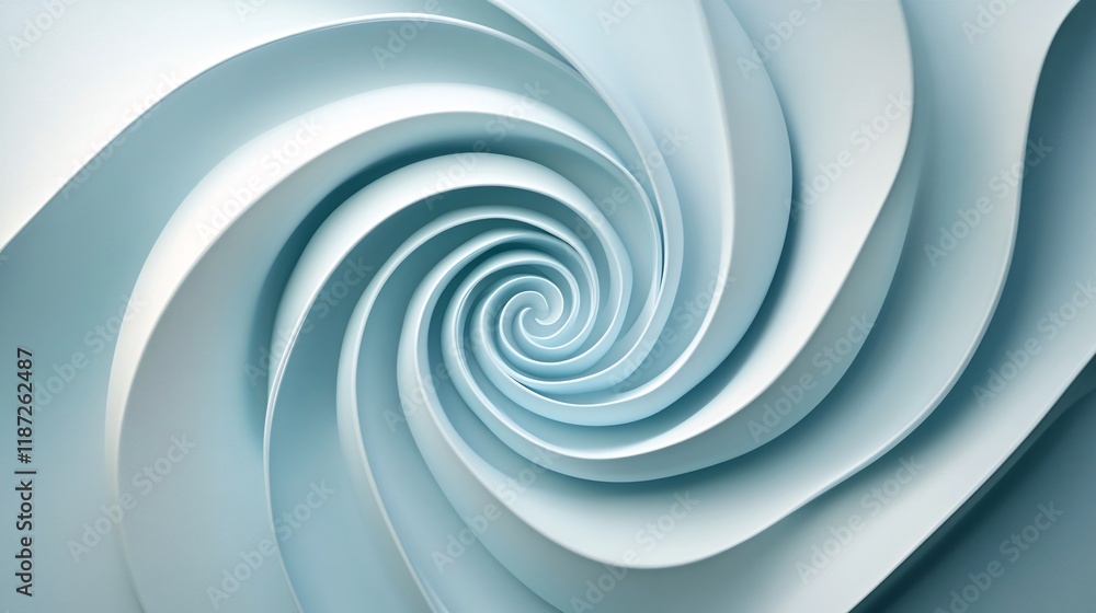 Aufkleber swirling paper design creates a mesmerizing visual effect with smooth curves