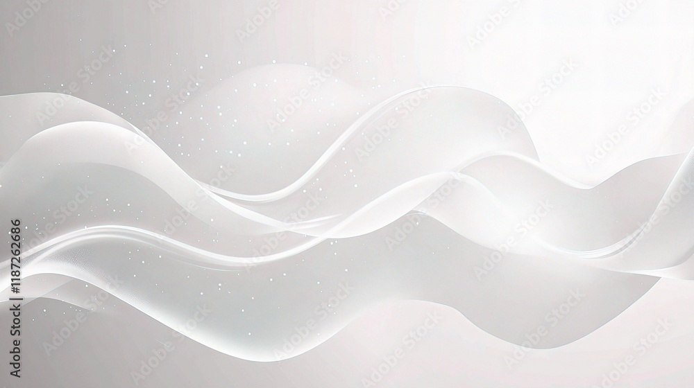 Poster abstract gray monochrome waves with dynamic lines and textures