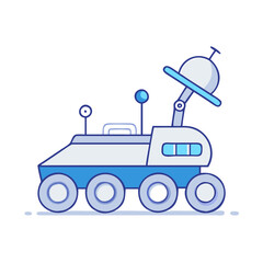 lunar rover vector icon, lunar rover vector illustration - simple illustration of lunar rover, perfect for logos,and lunar rover -themed designs.