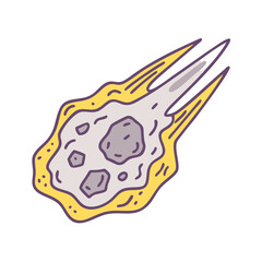 meteorite fragment vector icon, meteorite fragment vector illustration - simple illustration of meteorite fragment, perfect for logos,and meteorite fragment -themed designs.