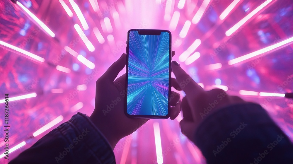 Aufkleber innovative technology concepts in metaverse and blockchain interaction