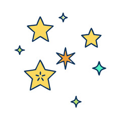 Fototapeta premium star cluster vector icon, star cluster vector illustration - simple illustration of star cluster, perfect for logos,and star cluster -themed designs.