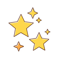 stars vector icon, stars vector illustration - simple illustration of stars, perfect for logos,and stars -themed designs.