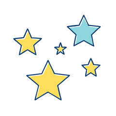 stars vector icon, stars vector illustration - simple illustration of stars, perfect for logos,and stars -themed designs.
