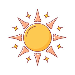 sun flare vector icon, sun flare vector illustration - simple illustration of sun flare, perfect for logos,and sun flare -themed designs.