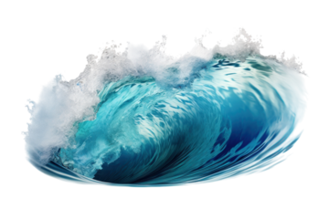 Captivating ocean wave crashing against the shore on a sunny day showcasing the beauty of nature