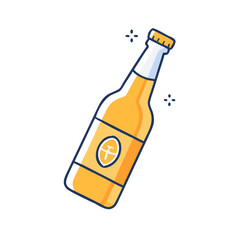 corona bottle vector icon, corona bottle vector illustration-simple illustration of corona bottle, perfect for logos,and corona bottle-themed designs.