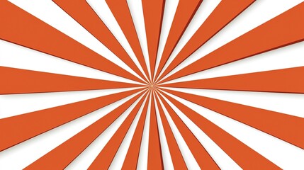 Fototapeta premium Dynamic orange starburst graphic design isolated art modern aesthetic bold colors