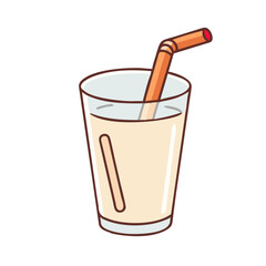 glass of horchata vector icon, glass of horchata vector illustration-simple illustration of glass of horchata, perfect for logos,and glass of horchata-themed designs.