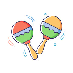 maracas vector icon, maracas vector illustration-simple illustration of maracas, perfect for logos,and maracas-themed designs.