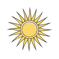 sunburst symbol vector icon, sunburst symbol vector illustration-simple illustration of sunburst symbol, perfect for logos,and sunburst symbol-themed designs.