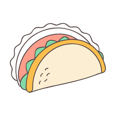 tacos vector icon, tacos vector illustration-simple illustration of tacos, perfect for logos,and tacos-themed designs.