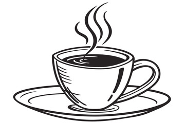 cup of coffee with steam