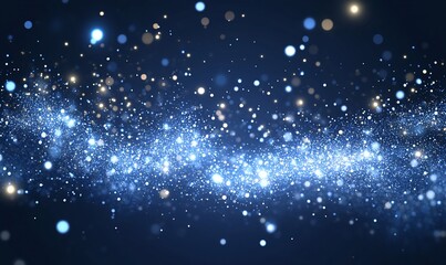 Obraz premium Abstract glowing particles flowing