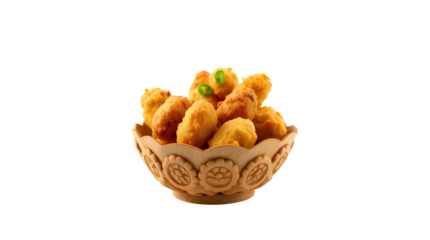 Photo of Delicious Pakora, desi food isolated on transparent background