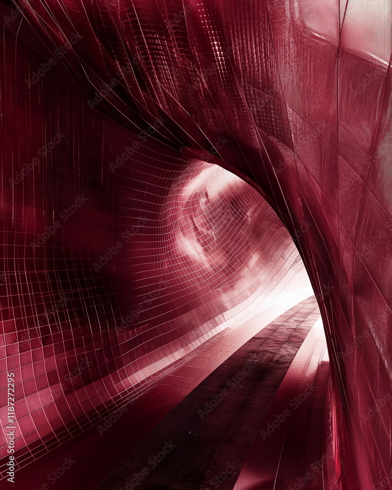 Poster an abstract image of an exponential growth graph b_001