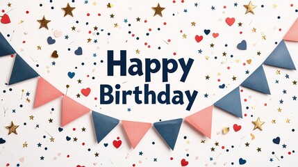 Festive birthday celebration clipart happy birthday design colorful party atmosphere graphic art cheerful vibe