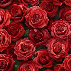 Elegant pattern of red roses intertwined with smoky shapes for a decorative touch