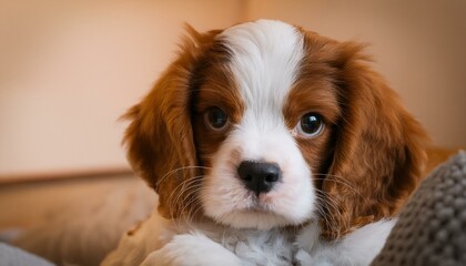 Adorable Cavalier King Charles Spaniel puppy