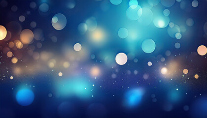 abstract background with bokeh blue background