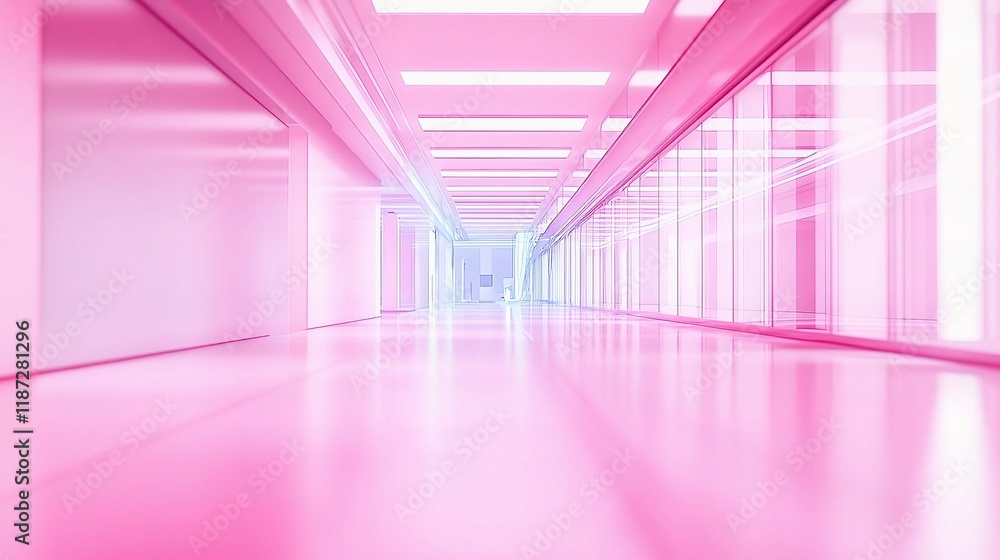 Poster abstract blurred technology space with empty lines and scale