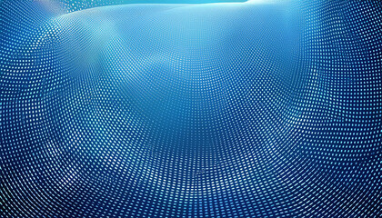 Fototapeta premium abstract background made of halftone dots and thin curved lines in light blue colors