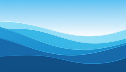 Naklejka premium abstract blue natural water wave surface ocean layer background