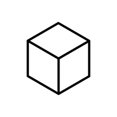 Box icon flat editable icon mark