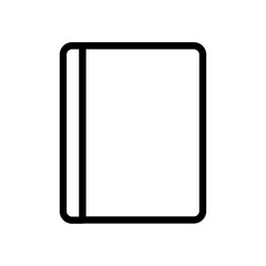 Book icon flat editable icon mark